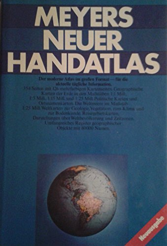 Beispielbild fr Meyers Neuer Handatlas. zum Verkauf von Bernhard Kiewel Rare Books