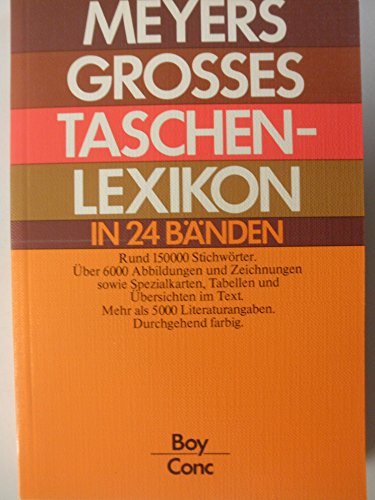 Stock image for Meyers grosses Taschenlexikon in 24 Bnden, Bd. 04, BOY-CONC for sale by medimops