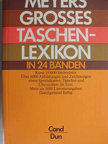 Beispielbild fr Meyers grosses Taschenlexikon in 24 Bnden, Bd. 05, COND-DUN zum Verkauf von Ammareal