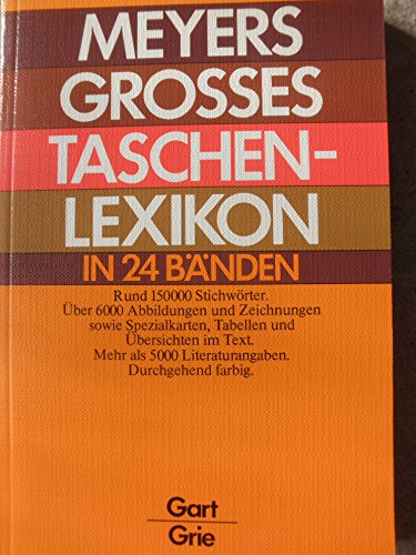Stock image for Meyers grosses Taschenlexikon in 24 Bnden, Bd. 08, GART-GRIE for sale by Ammareal