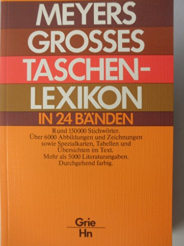 Beispielbild fr Meyers grosses Taschenlexikon in 24 Bnden, Bd. 09, GRIE-HN zum Verkauf von Ammareal