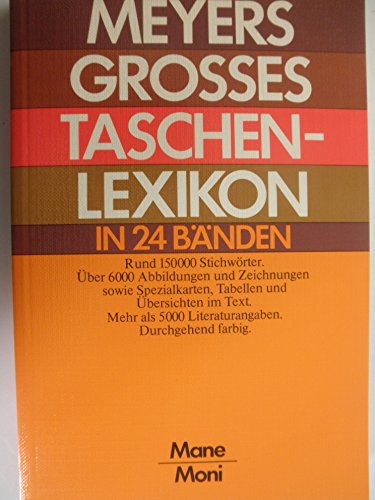 Beispielbild fr Meyers grosses Taschenlexikon in 24 Bnden, Bd. 14, MANE-MONI zum Verkauf von Ammareal