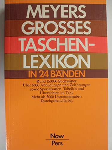 Stock image for Meyers grosses Taschenlexikon in 24 Bnden, Bd. 16, NOW-PERS for sale by Ammareal