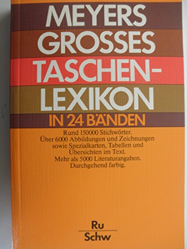 Stock image for Meyers grosses Taschenlexikon in 24 Bnden, Bd. 19, RU-SCHW for sale by Ammareal