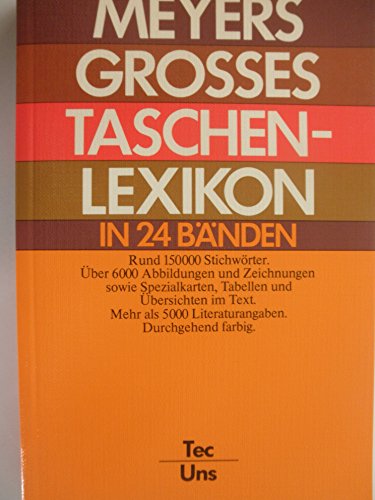 Beispielbild fr Meyers grosses Taschenlexikon in 24 Bnden, Bd. 22, TEC-UNS zum Verkauf von Ammareal