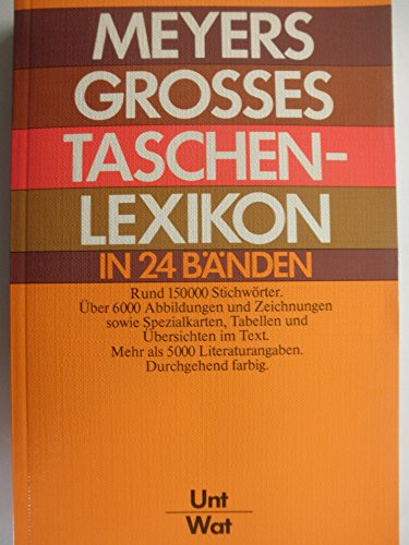 Stock image for Meyers grosses Taschenlexikon in 24 Bnden, Bd. 23, UNT-WAT for sale by Ammareal