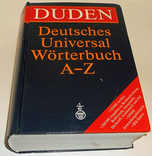 9783411021765: Duden: Deutsches Universal Worterbuch A-Z