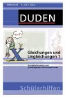 Beispielbild fr Duden Schlerhilfen, Gleichungen und Ungleichungen zum Verkauf von medimops