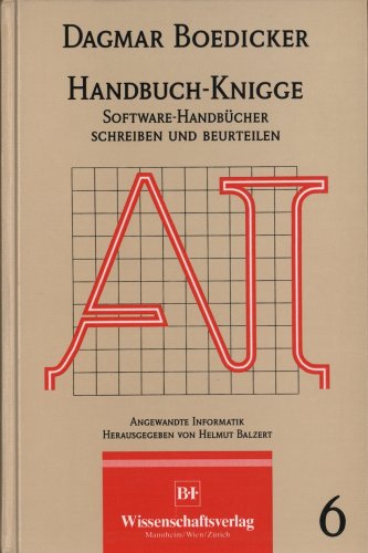 9783411032211: Handbuch-Knigge. Software-Handbcher schreiben und beurteilen