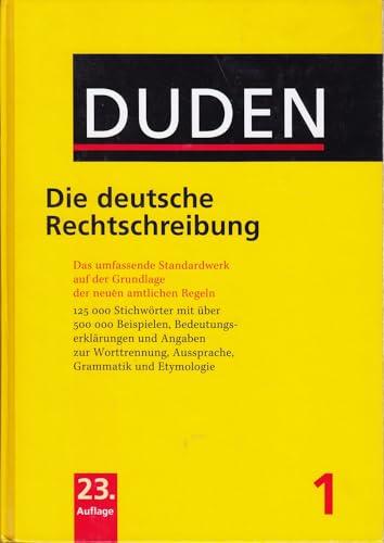 9783411040100: Duden: Rechtschreibung der Deutschen Sprache (German Edition)
