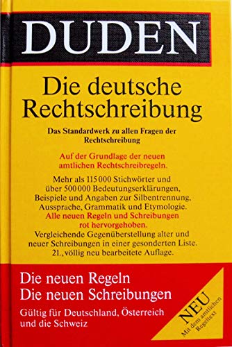 9783411040117: Die Deutsche Rechtschreibung. Band 1, Mit Dem Amtlichen Regeltext (Der Duden in 12 Banden)