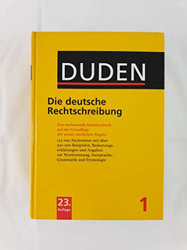 Beispielbild fr Duden: Die Deutsche Rechtschre zum Verkauf von WorldofBooks