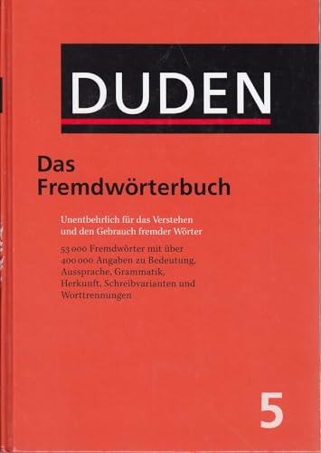 Beispielbild fr Der Duden, 12 Bde., Band 5, Duden Fremdwrterbuch zum Verkauf von medimops