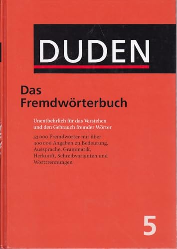 Stock image for Der Duden, 12 Bde., Band 5, Duden Fremdwrterbuch for sale by medimops