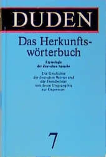 9783411040735: Duden Bd 7. Das Herkunfts-Worterbuch (Duden Book)