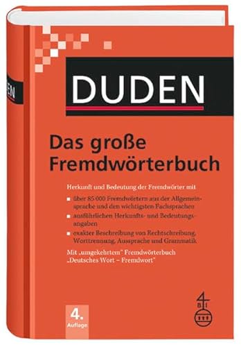 Beispielbild fr Duden - Das groe Fremdwrterbuch - Buch plus CD-ROM: Herkunft und Bedeutung der Fremdwrter - ber 85.000 Fremdwrter zum Verkauf von medimops