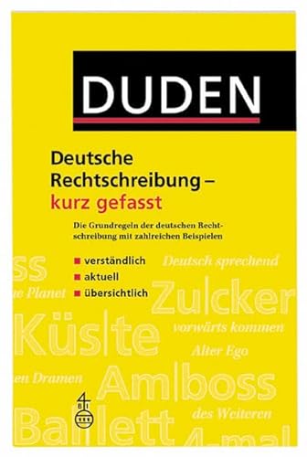 Stock image for Duden, Deutsche Rechtschreibung kurz gefasst for sale by medimops