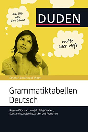 Beispielbild fr Duden Grammatiktabellen Deutsch zum Verkauf von Blackwell's