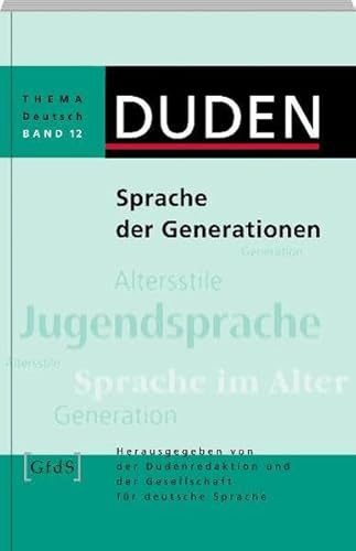 9783411043170: Thema Deutsch Band 12 Generationensprache Duden - Thema Deutsch Deutsch