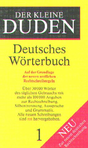 Beispielbild fr (Duden) Der kleine Duden, 6 Bde., Bd.1, Deutsches Wrterbuch, neue Rechtschreibung: Fremdworterbuch zum Verkauf von medimops