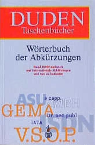 9783411050147: Worterbuch Der Abkurzungen (Duden Taschenbucher)