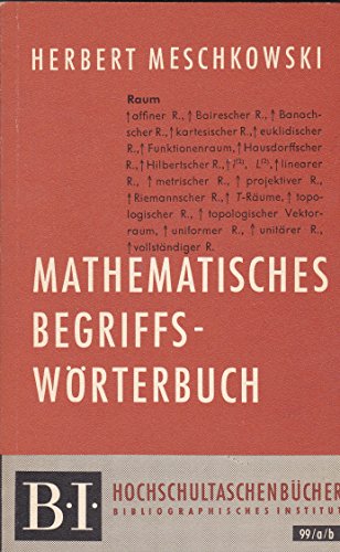 Stock image for Mathematisches Begriffswrterbuch. for sale by medimops