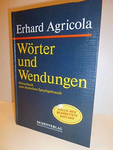 Beispielbild fr Wrter und Wendungen. Wrterbuch zum deutschen Sprachgebrauch zum Verkauf von medimops