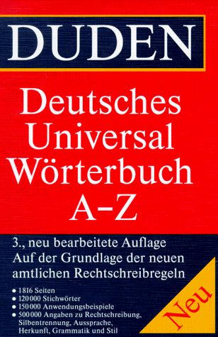 Beispielbild fr Duden. Deutsches Universalwrterbuch A - Z. Auf der Grundlage der neuen amtlichen Rechtschreibregeln zum Verkauf von medimops