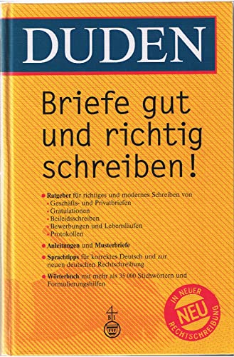 Imagen de archivo de Duden Briefe Gut Und Richtig Schreiben (German Edition) a la venta por BookHolders