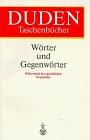 Stock image for Duden Taschenbcher, Bd.23, Wrter und Gegenwrter for sale by medimops