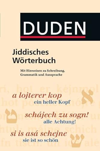 Beispielbild fr Duden Taschenbücher, Bd.24, Jiddisches W rterbuch (German Edition) zum Verkauf von Books From California