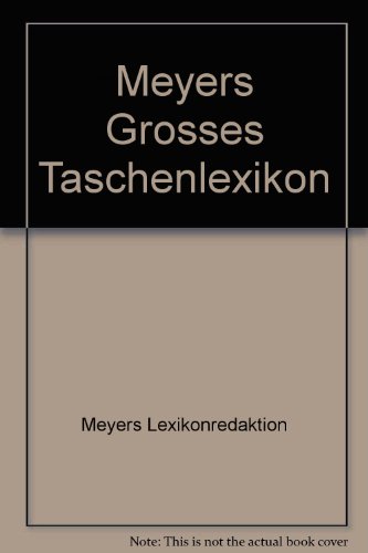 Imagen de archivo de Meyers Grosses Taschenlexikon a la venta por Ammareal