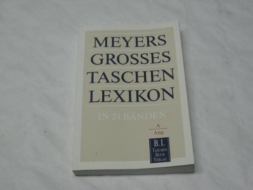 Imagen de archivo de Meyers grosses Taschenlexikon in 24 Bnden. Band 1. A - Ang a la venta por Bernhard Kiewel Rare Books