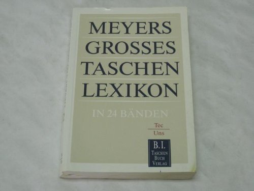 Imagen de archivo de Meyers grosses Taschenlexikon in 24 Bnden. Band 22. Tec - Uns a la venta por Bernhard Kiewel Rare Books