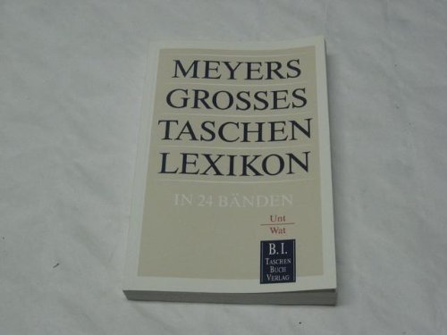 Imagen de archivo de Meyers grosses Taschenlexikon in 24 Bnden. Band 23. Unt - Wat a la venta por Bernhard Kiewel Rare Books