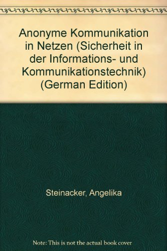 Beispielbild fr Anonyme Kommunikation in Netzen zum Verkauf von Buchpark