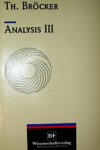 Analysis III - Th. Bröcker