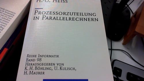 Imagen de archivo de Prozessorzuteilung in Parallelrechnern a la venta por Versandantiquariat Felix Mcke