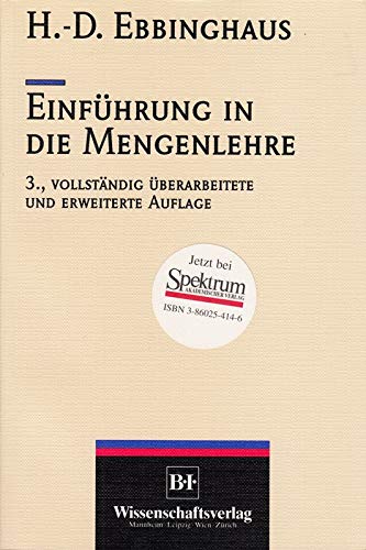Einführung in die Mengenlehre. - Ebbinghaus, Heinz-Dieter