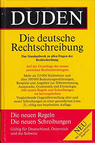 Beispielbild fr Duden Rechtschreibung (Duden 1) (German Edition) zum Verkauf von HPB-Red