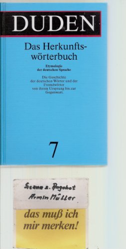 Stock image for Duden Etymologie: Herkunftsworterbuch Der Deutschen Sprache (German Edition) for sale by Your Online Bookstore