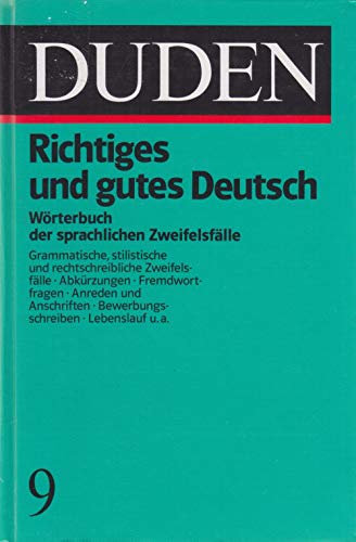 Stock image for Duden Richtiges Und Gutes Deutsch for sale by Ammareal