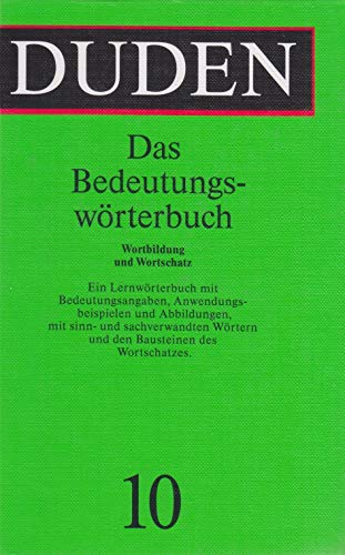 Stock image for Duden Bedeutungsworterbuch (Duden 10) for sale by Wonder Book