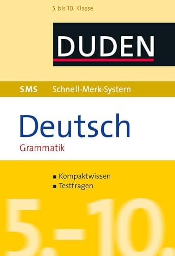 Beispielbild fr SMS Deutsch - Grammatik 5.-10. Klasse zum Verkauf von medimops