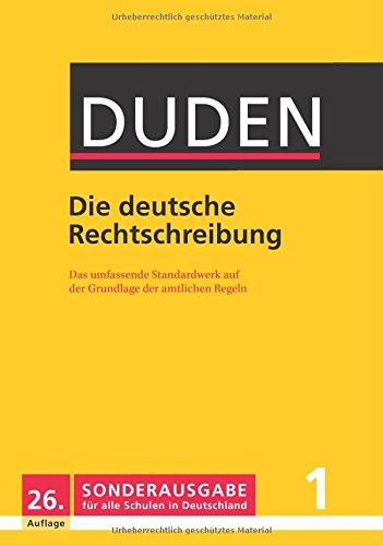 Stock image for DUDEN Die deutsche Rechtschreibung 26.Auflage SONDERAUSGABE 1 for sale by medimops