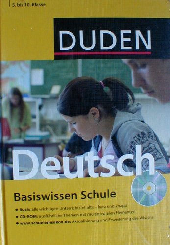 9783411715923: Duden. Basiswissen Schule. Deutsch 5. bis 10. Klasse: Buch / CD-ROM / Internet