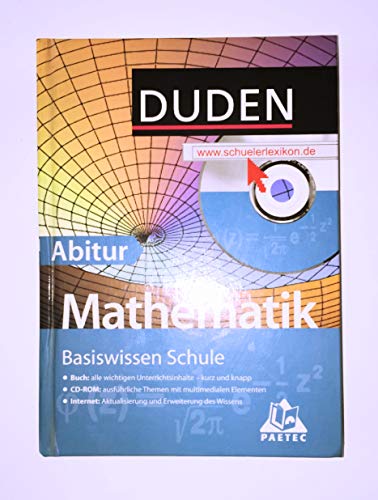 Beispielbild fr Duden. Basiswissen Schule. Mathematik Abitur zum Verkauf von medimops