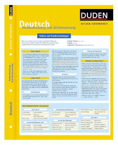 Imagen de archivo de Duden Wissen griffbereit. Deutsch: Rechtschreibung und Zeichensetzung. (Lernmaterialien) a la venta por medimops