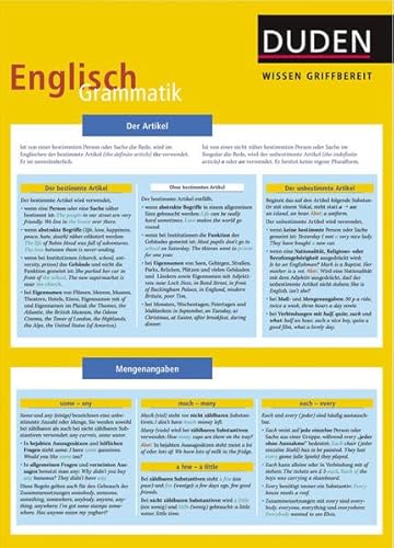 9783411723218: Duden Wissen griffbereit. Englisch Grammatik