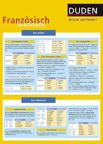 9783411723416: Duden Wissen griffbereit. Franzsisch Grammatik